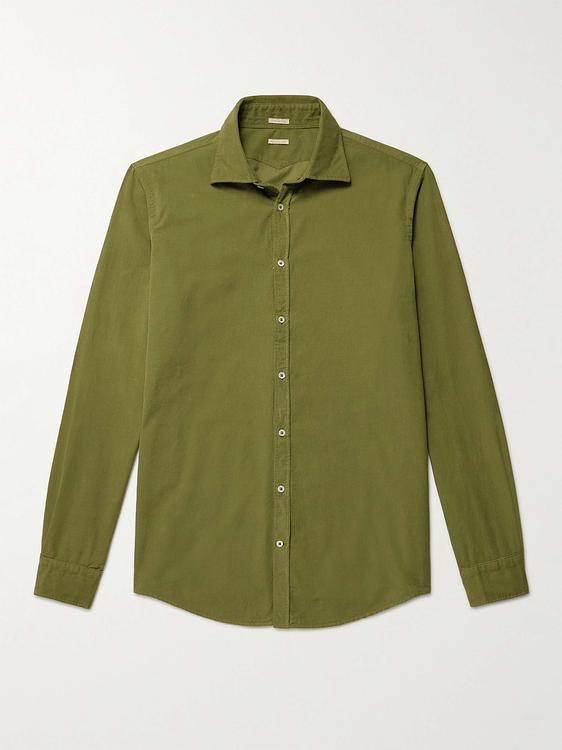 Green casual shirt from Massimo Alba