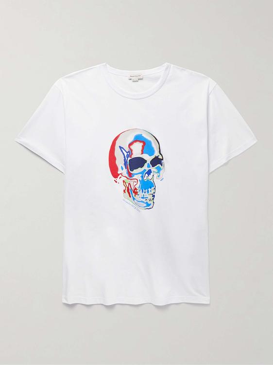 Print white t-shirt from Alexander Mcqueen