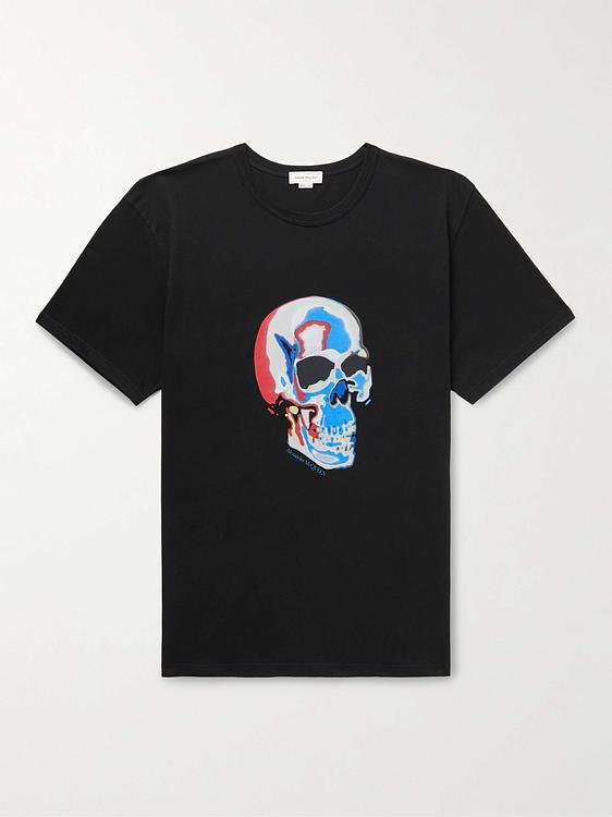 Print black t-shirt from Alexander Mcqueen