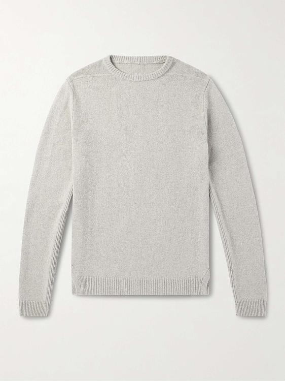 White cashmere sweater from Rick Owens