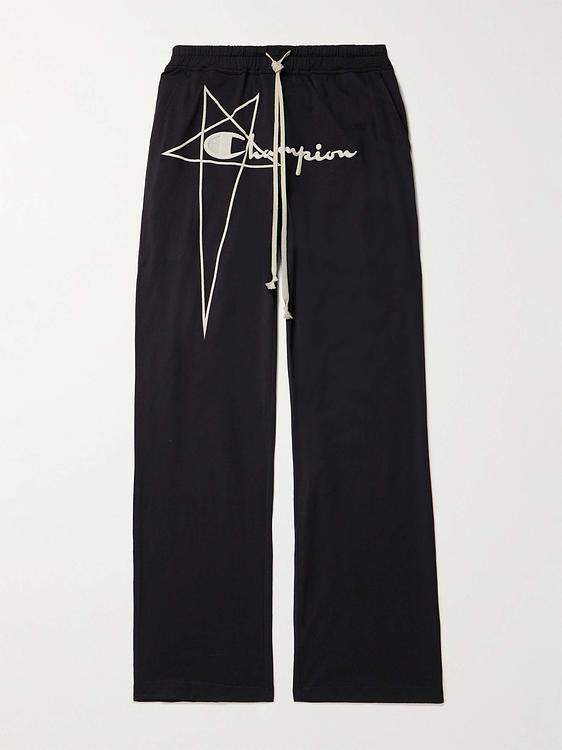 Print black sweatpants from Rick Owens
