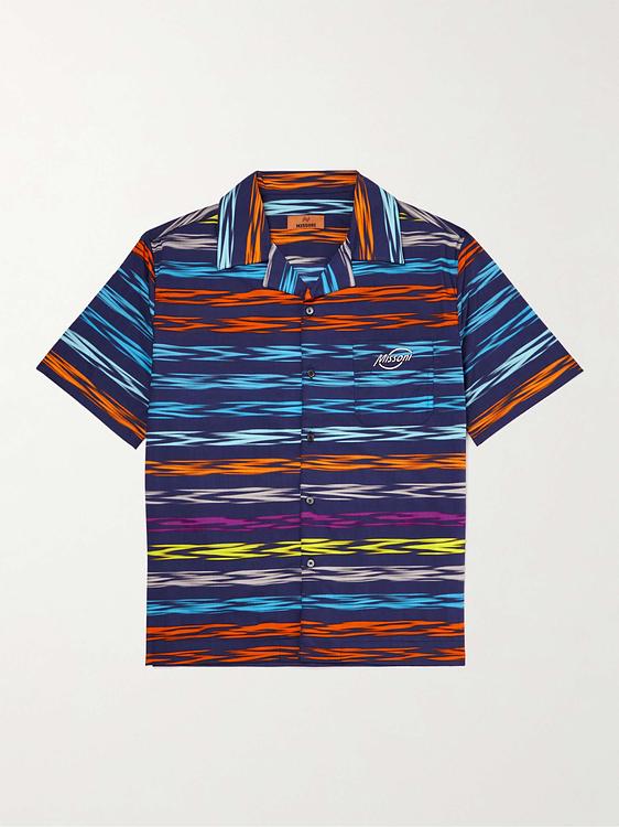 Dark blue short sleeve shirt from Missoni