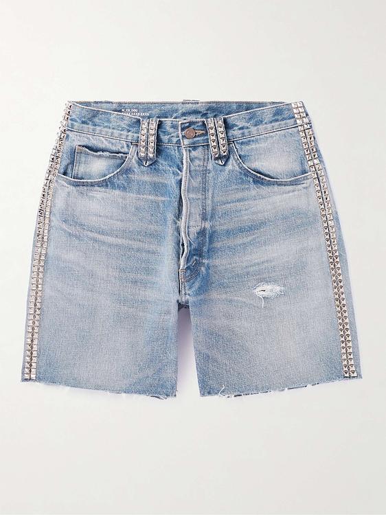 Light blue denim shorts from Celine Homme