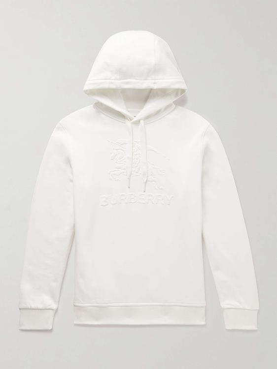 White hooded sweatshirt from Burberry