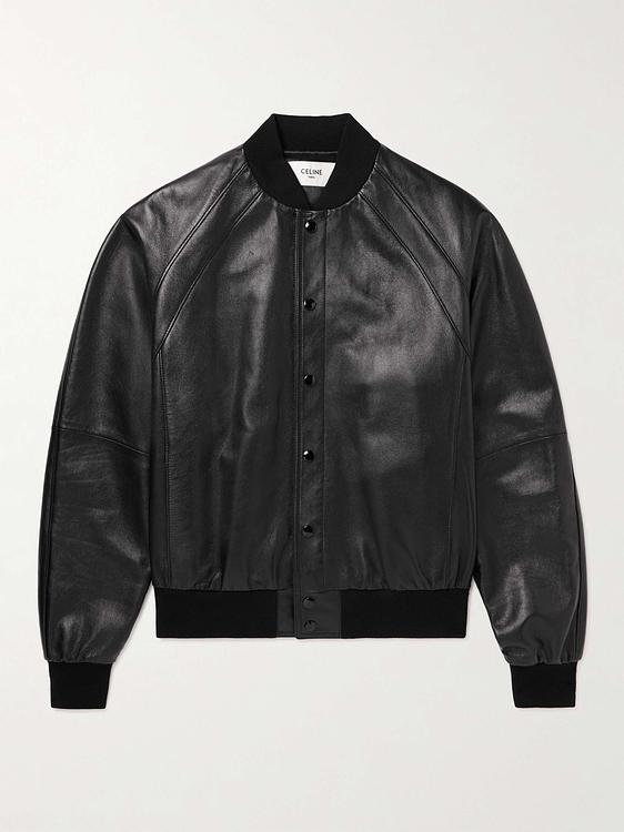 Black bomber jacket from Celine Homme