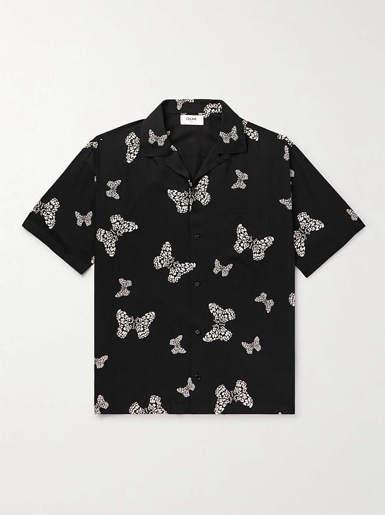 Black short sleeve shirt from Celine Homme