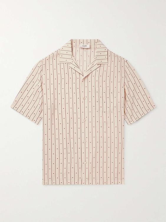 Beige short sleeve shirt from Celine Homme