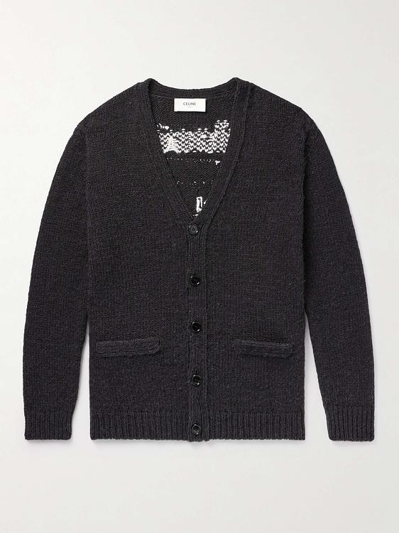 Black cardigan from Celine Homme