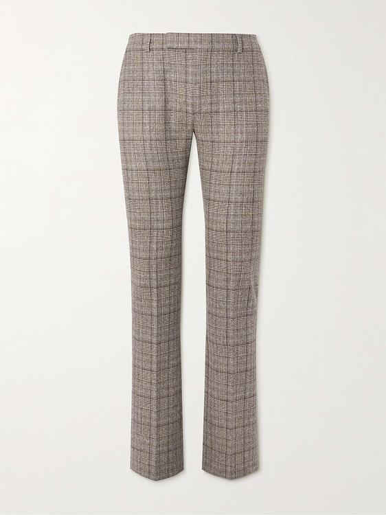 Checkered grey suit trousers from Celine Homme