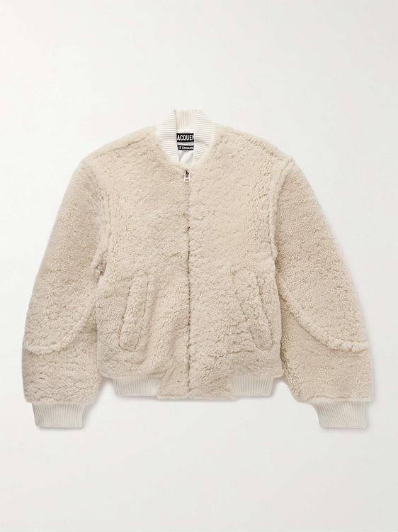 Beige bomber jacket from Jacquemus