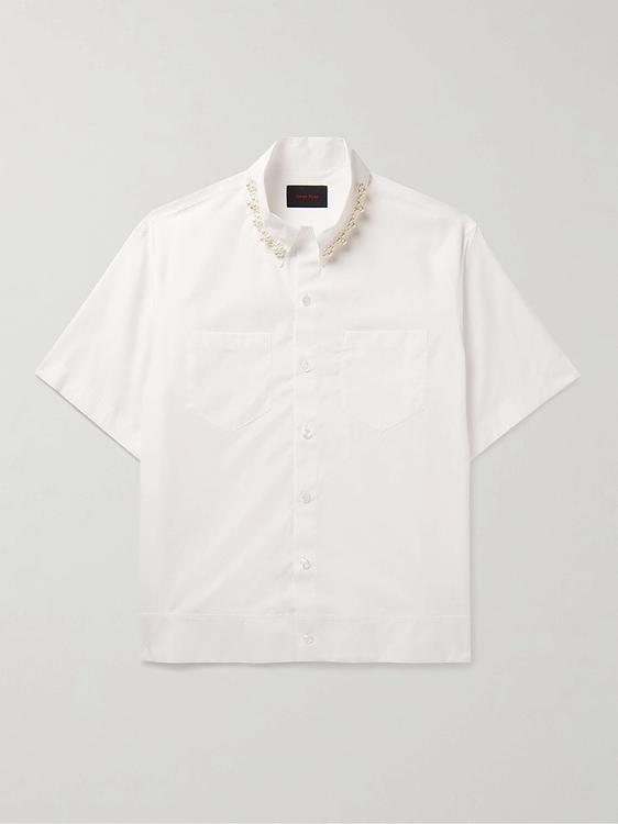 White short sleeve shirt from Simone Rocha