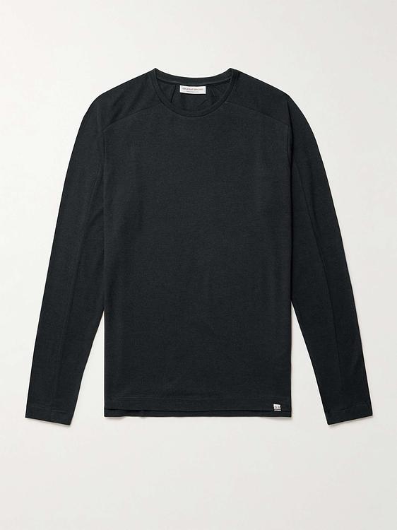 Black long sleeve t-shirt from Orlebar Brown