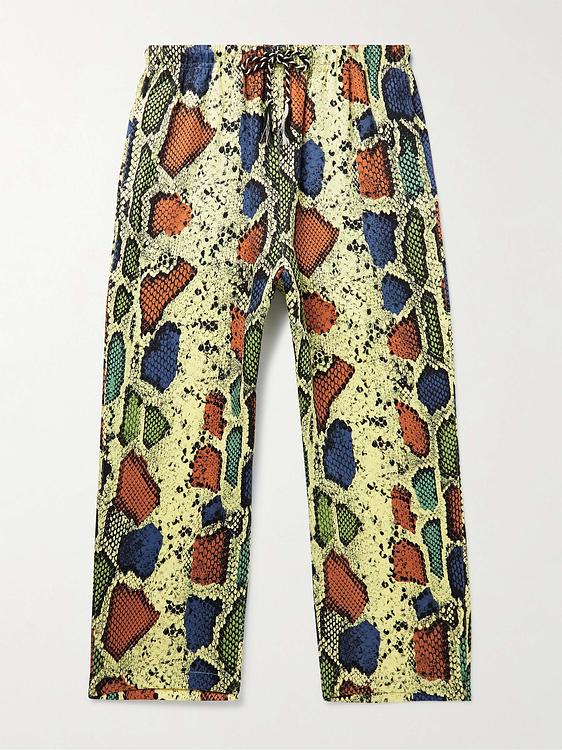 Multicolor drawstring trousers from Wacko Maria
