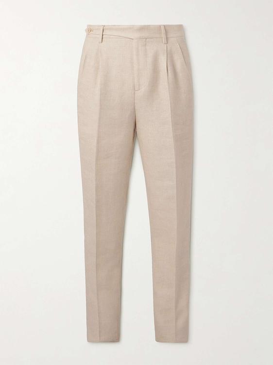 Beige suit trousers from Brunello Cucinelli