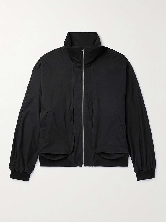 Black bomber jacket from Jiyongkim