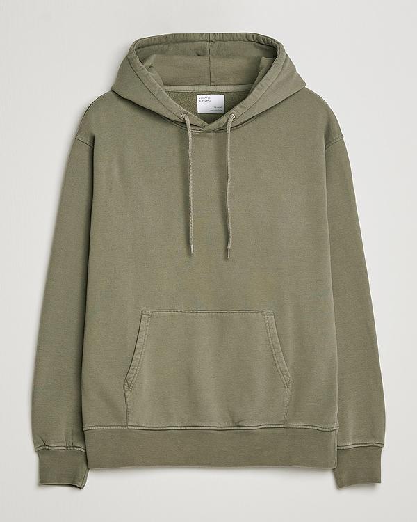 Taupe hooded sweatshirt from Colorful Standard