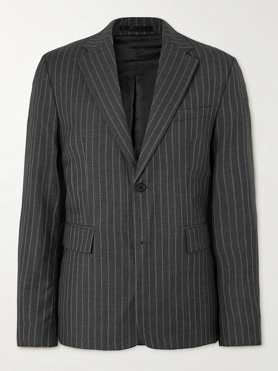 Striped dark grey suit jacket from Mfpen