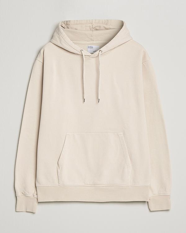 White hooded sweatshirt from Colorful Standard