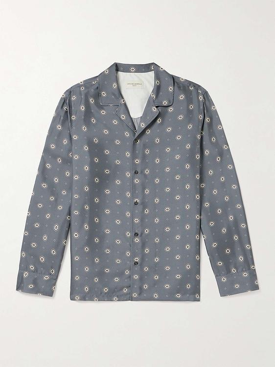 Dotted grey casual shirt from Officine Générale