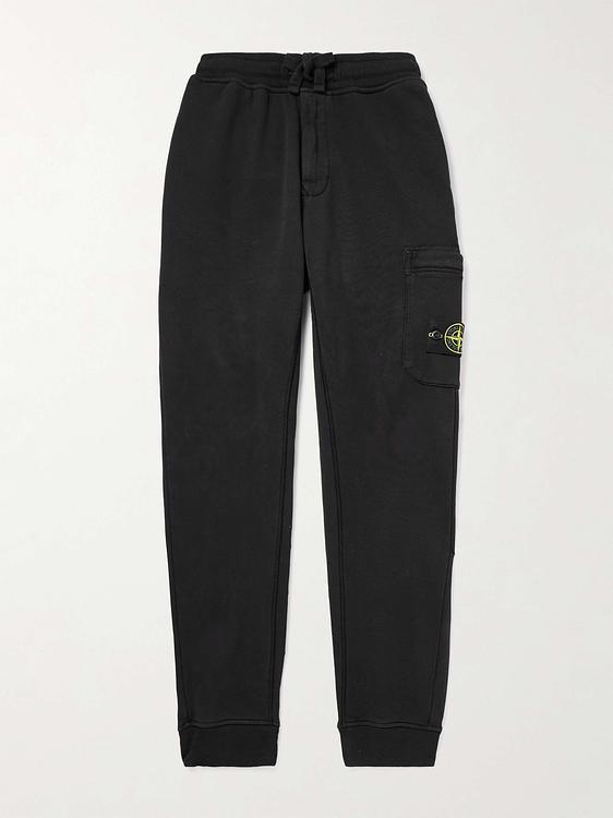 Black sweatpants from Stone Island