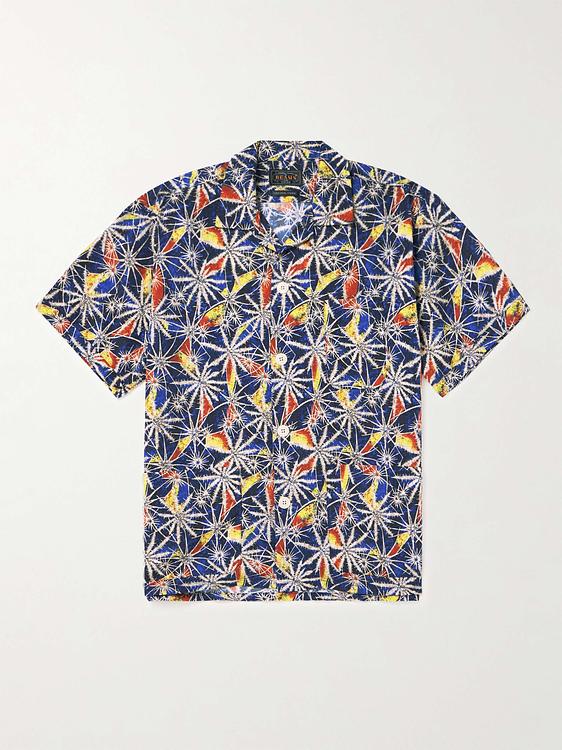 Dark blue short sleeve shirt from Beams Plus