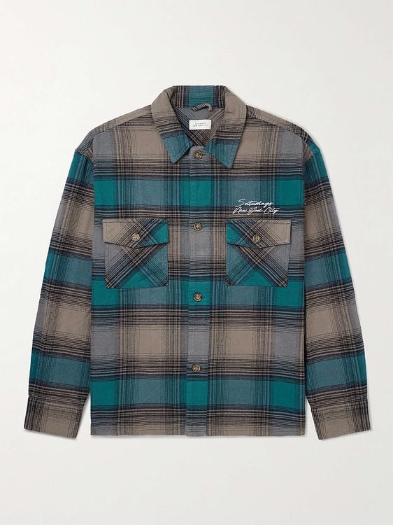 Checkered multicolor overshirt from Saturdays Nyc