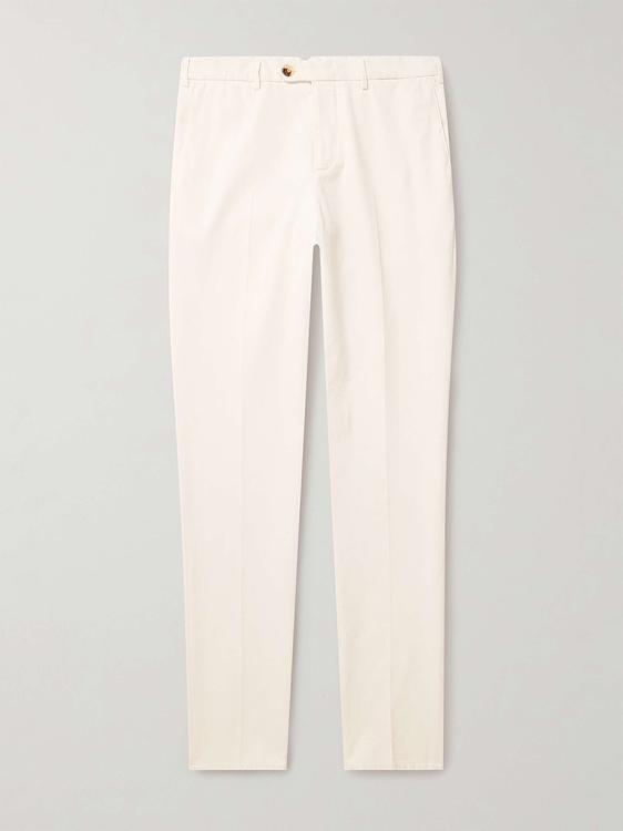 White formal trousers from Brunello Cucinelli