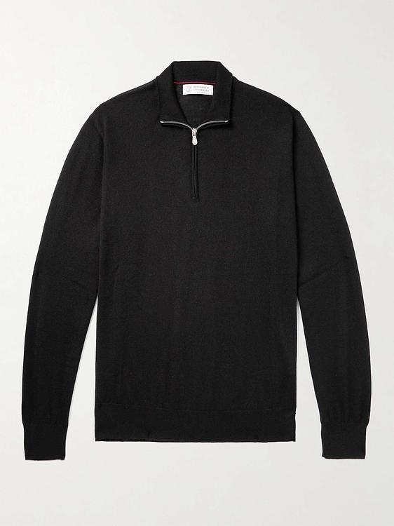Black half-zip from Brunello Cucinelli