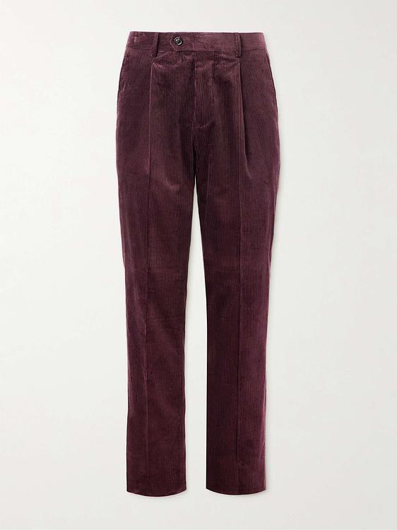 Brown suit trousers from Brunello Cucinelli