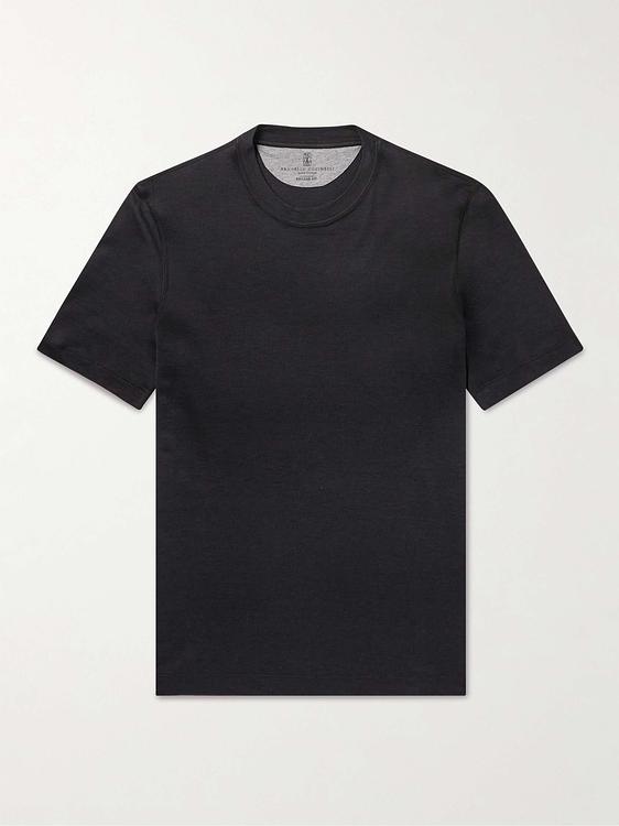 Black t-shirt from Brunello Cucinelli