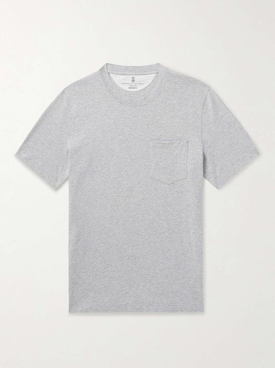 Grey t-shirt from Brunello Cucinelli
