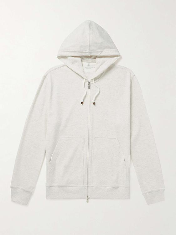 White hooded sweatshirt from Brunello Cucinelli