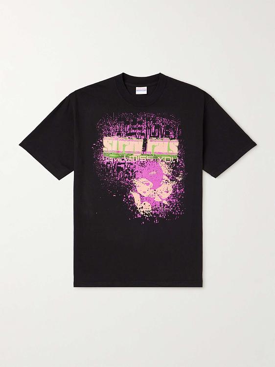 Print black t-shirt from Stray Rats