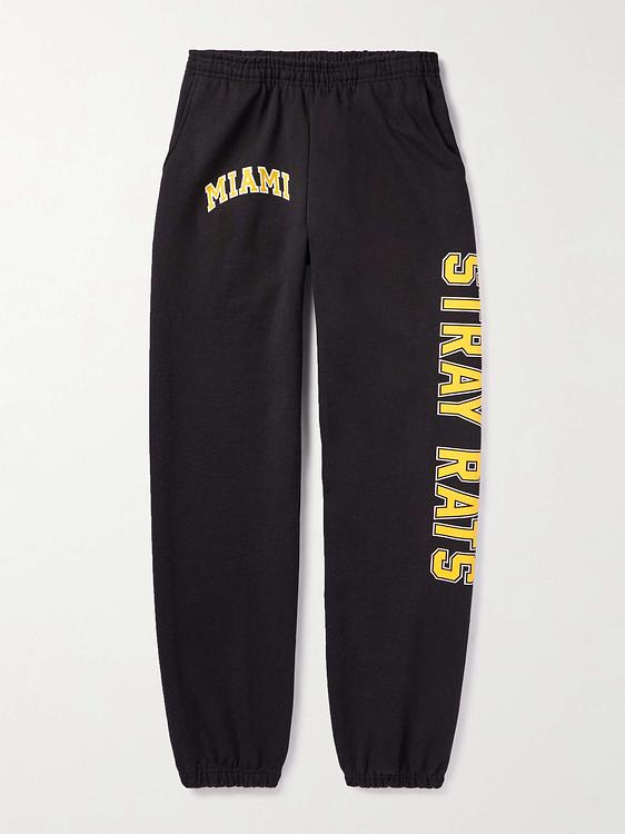 Print black sweatpants from Stray Rats