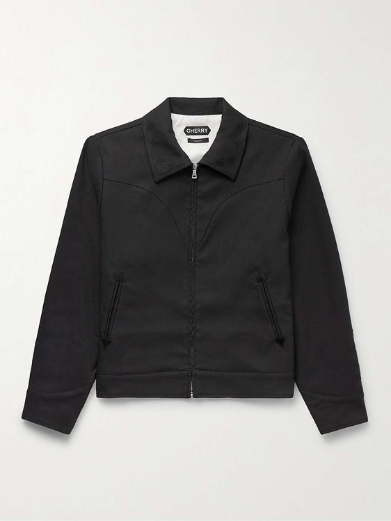 Black casual jacket from Cherry Los Angeles