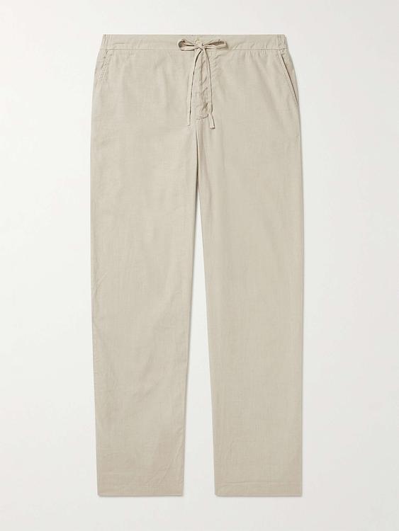 Beige drawstring trousers from Frescobol Carioca