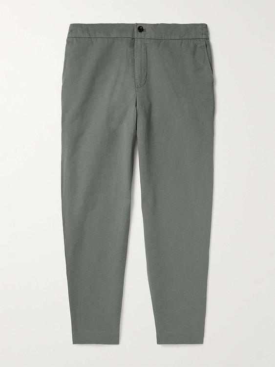Grey drawstring trousers from Mr P.