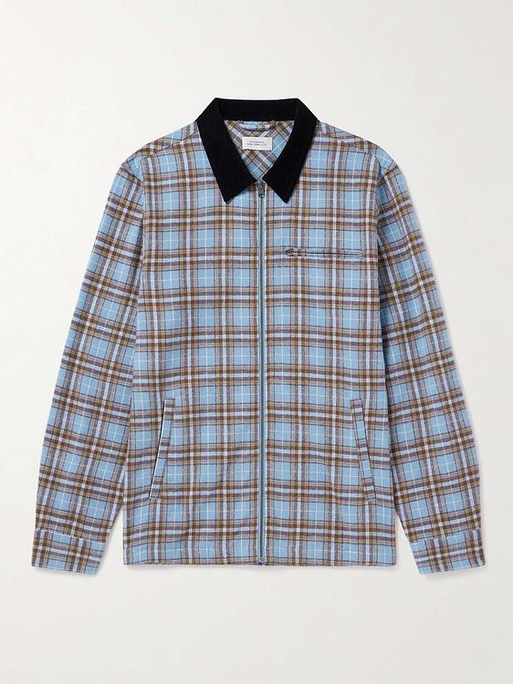 Checkered grey overshirt from Saturdays Nyc