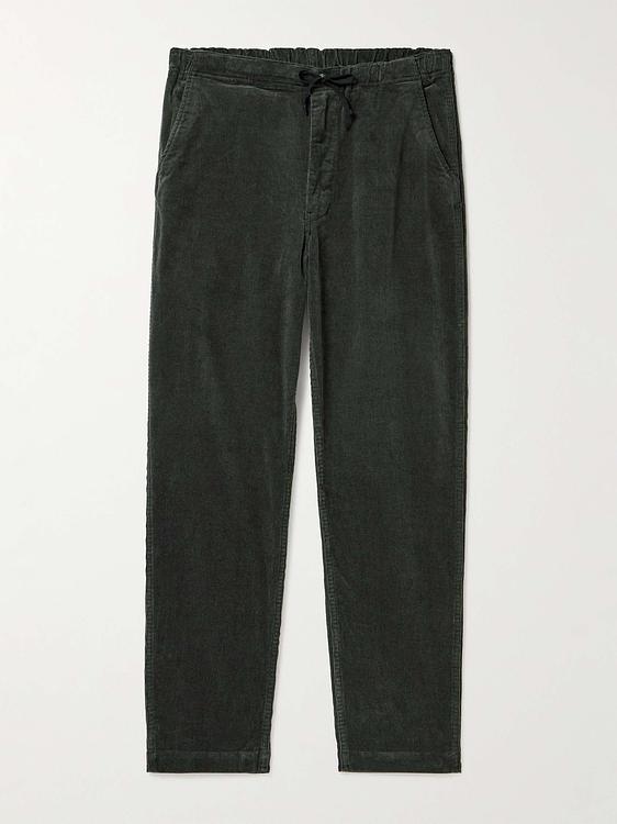 Dark green corduroy trousers from orSlow