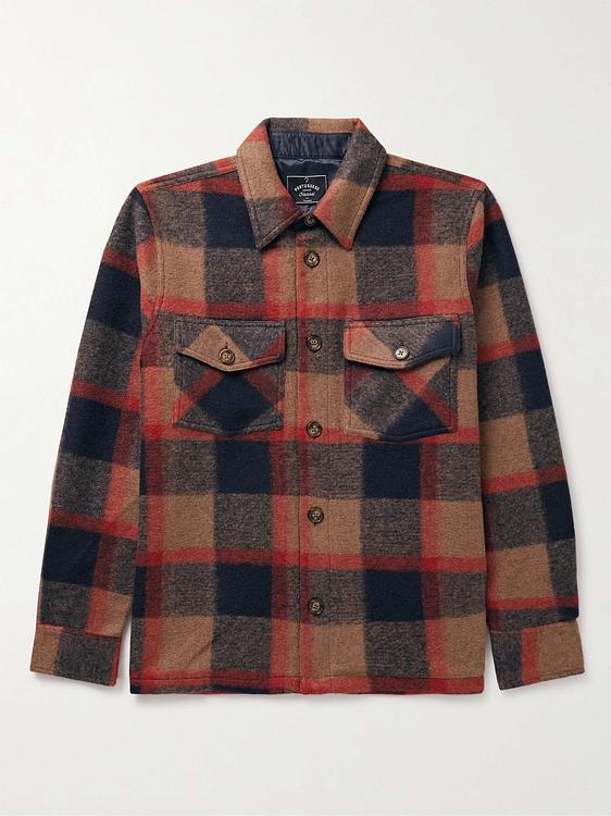 Checkered black overshirt from Portuguese Flannel