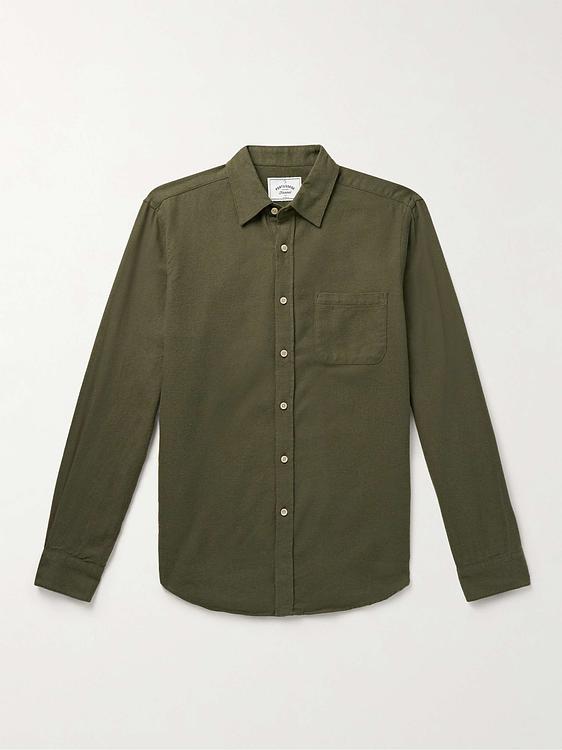 Dark green casual shirt from Portuguese Flannel
