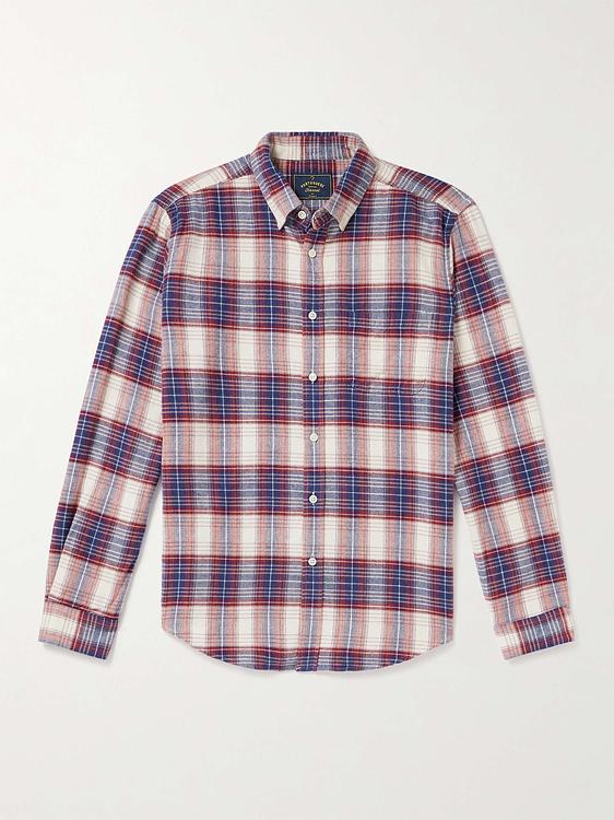 Checkered light pink casual shirt from Portuguese Flannel