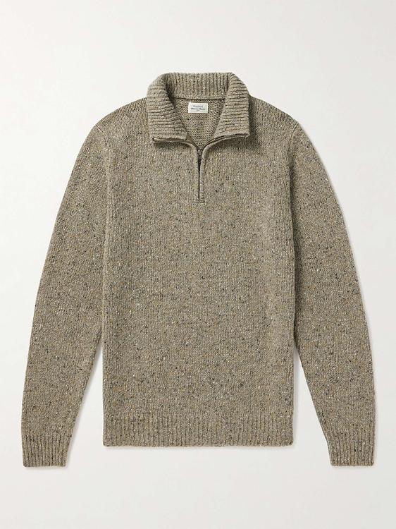 Taupe half-zip from Hartford