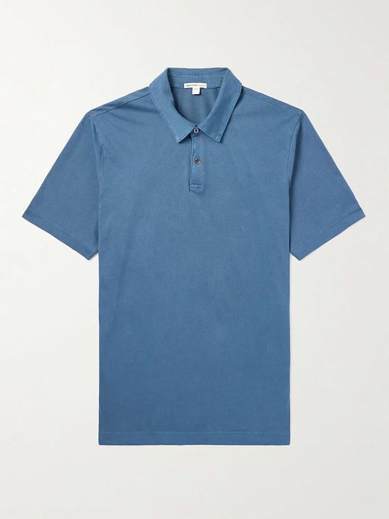 Blue short sleeve polo shirt from James Perse