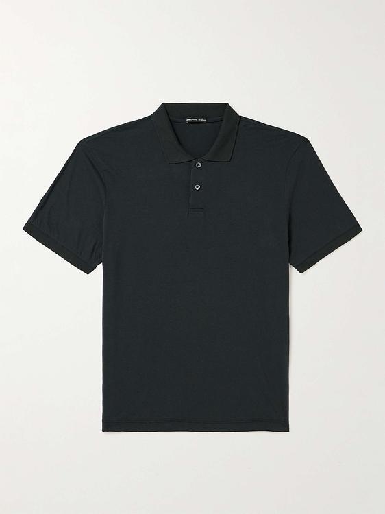 Black short sleeve polo shirt from James Perse