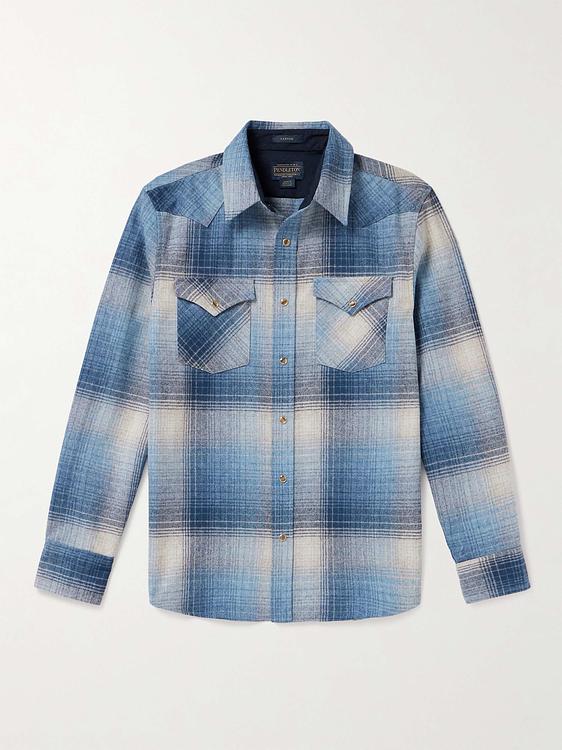 Checkered blue casual shirt from Pendleton