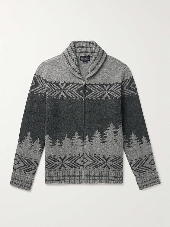 Grey cardigan from Pendleton