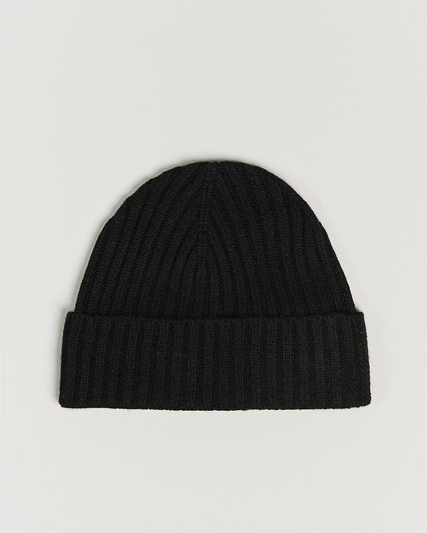 Black beanie from Amanda Christensen
