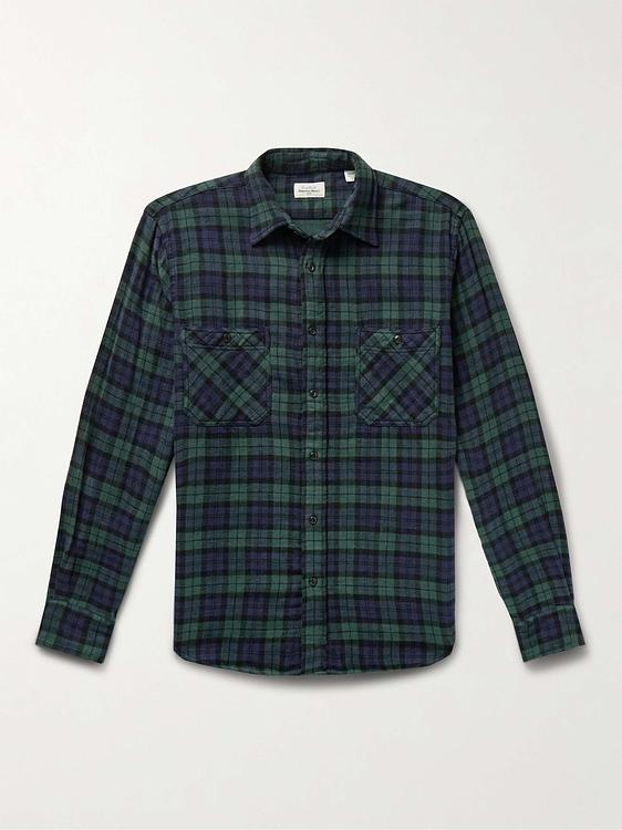 Checkered dark grey casual shirt from Hartford