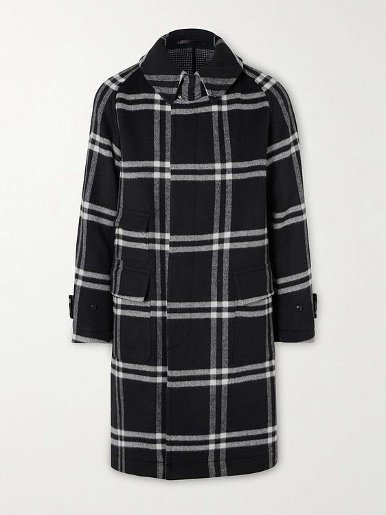 Checkered black coat from Kaptain Sunshine